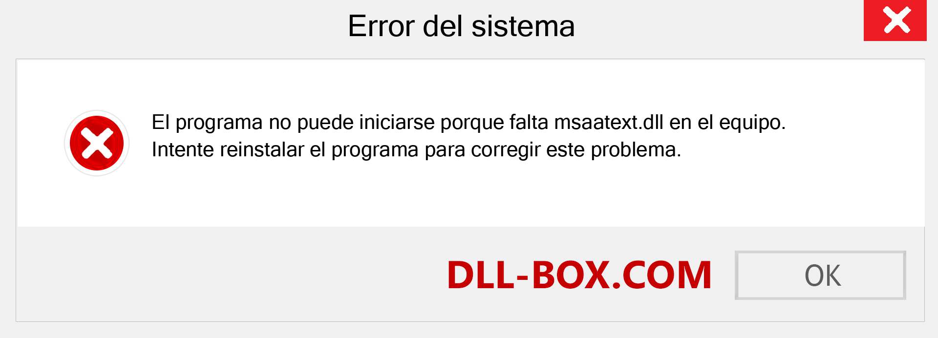 ¿Falta el archivo msaatext.dll ?. Descargar para Windows 7, 8, 10 - Corregir msaatext dll Missing Error en Windows, fotos, imágenes